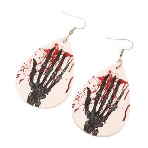 Horror Bloody Handprint Earrings goth gothic new